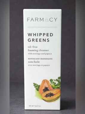 Farmacy Whipped Greens Oil-Free Foaming Cleanser 100ml New